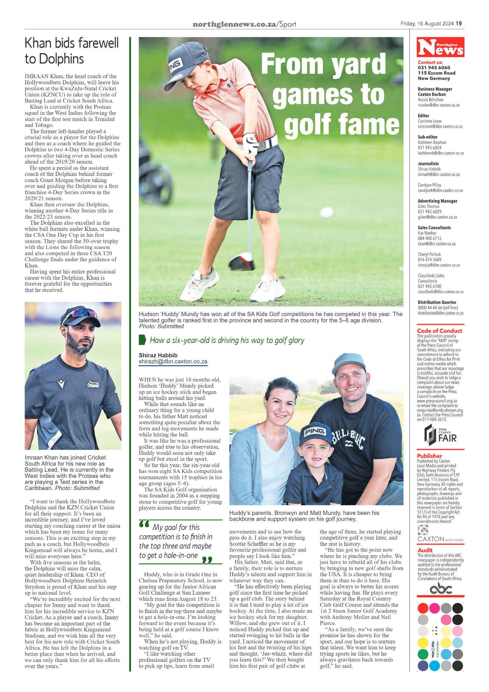 Northglen News 16 August 2024 page 19