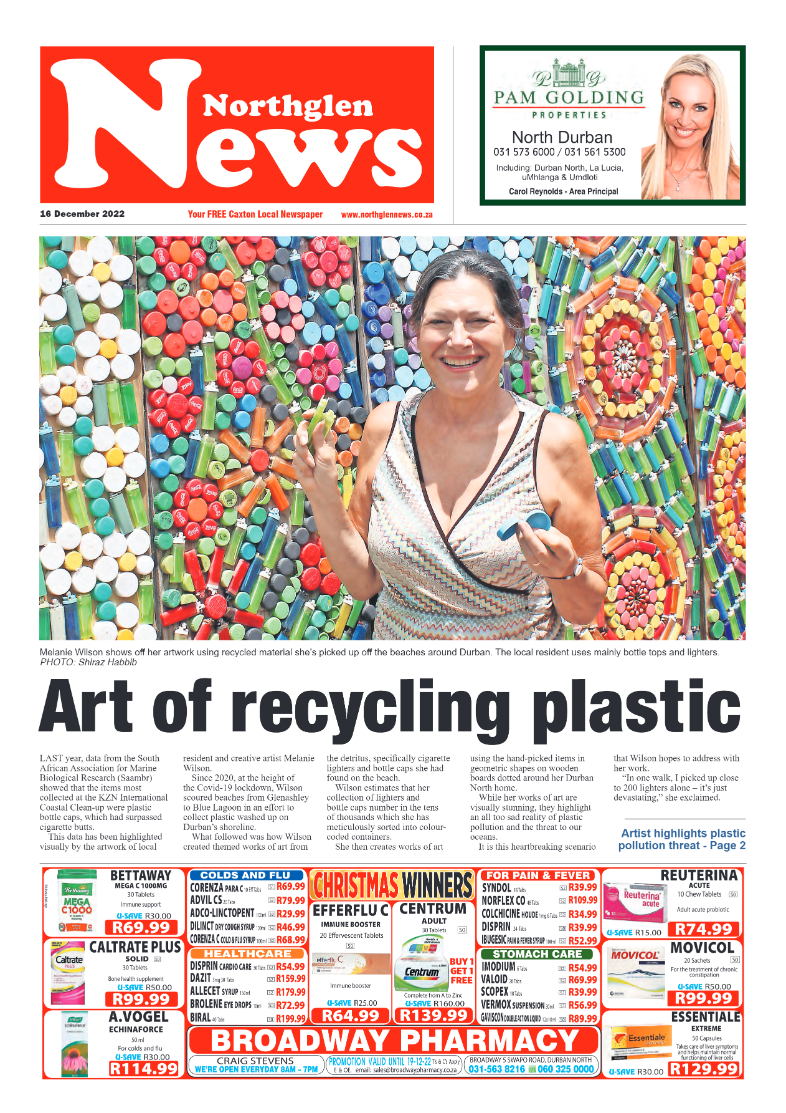 Northglen News 16 December 2022 page 1