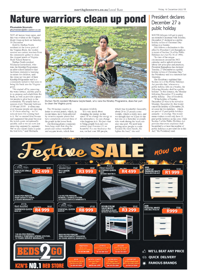 Northglen News 16 December 2022 page 11