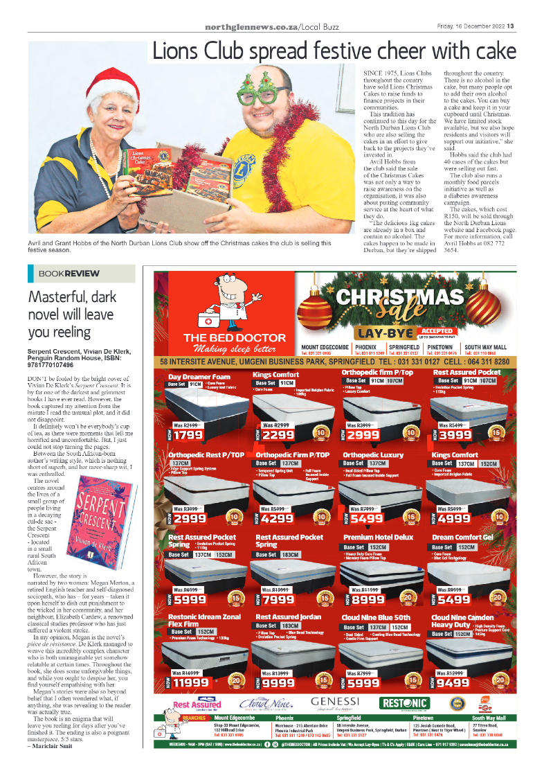 Northglen News 16 December 2022 page 13