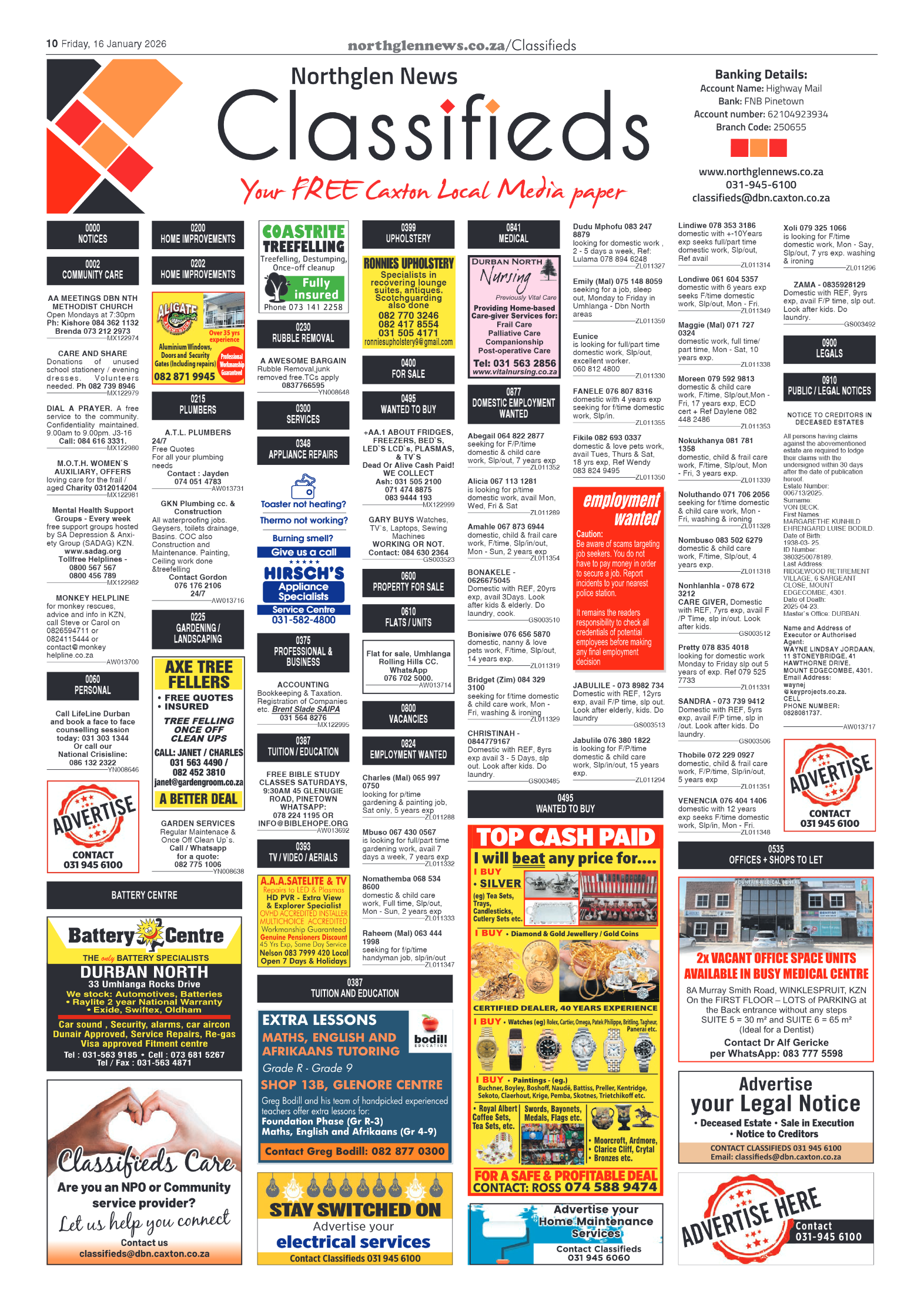 Northglen News 16 January 2026 page 10