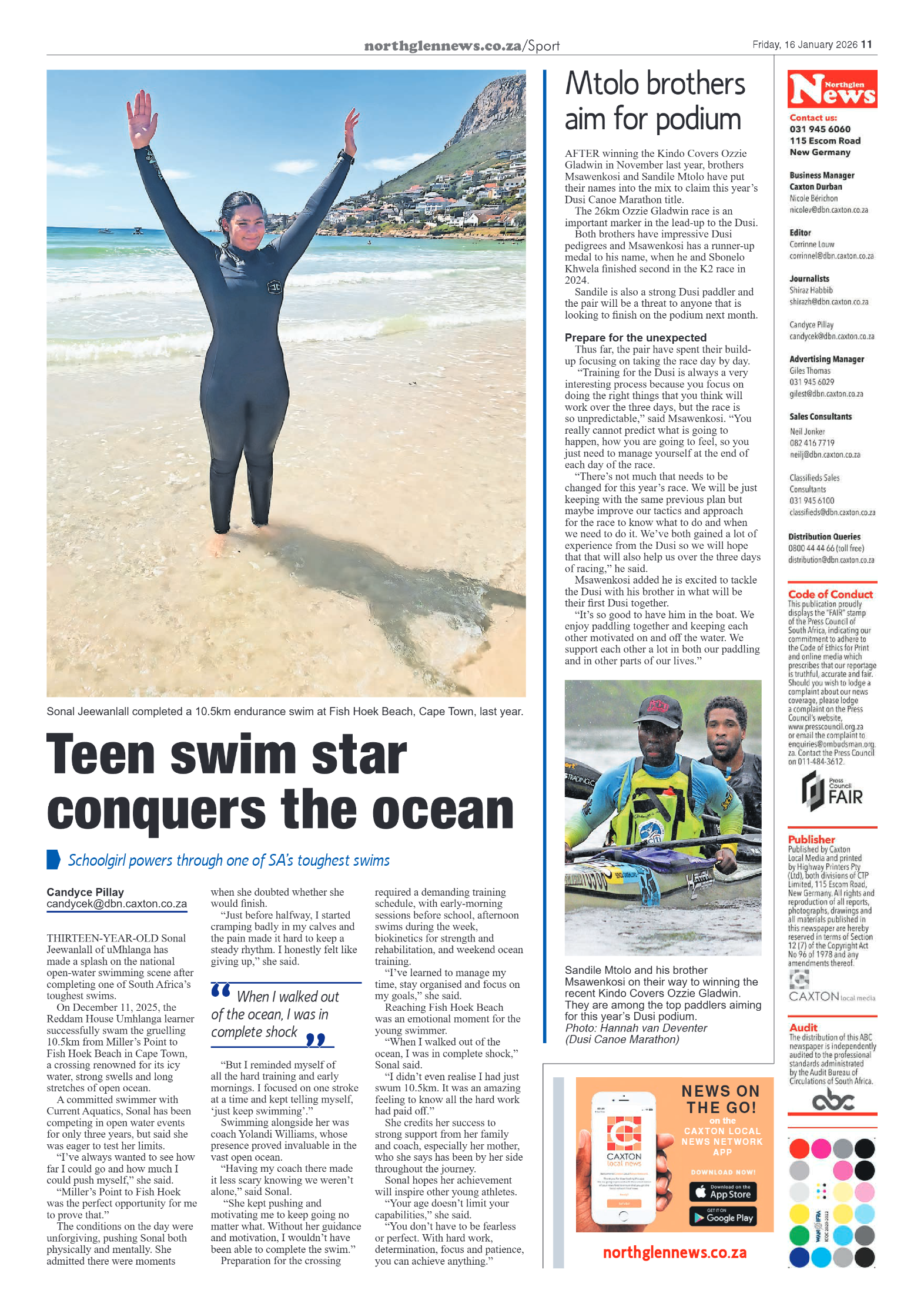 Northglen News 16 January 2026 page 11