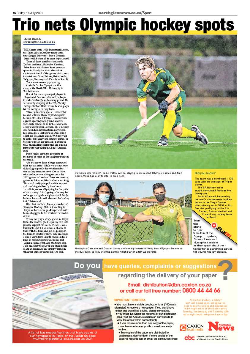 Northglen News 16 July 2021 page 16