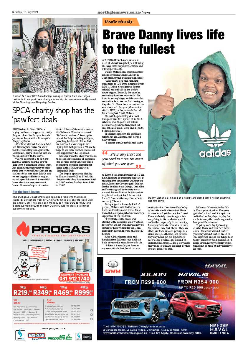 Northglen News 16 July 2021 page 6