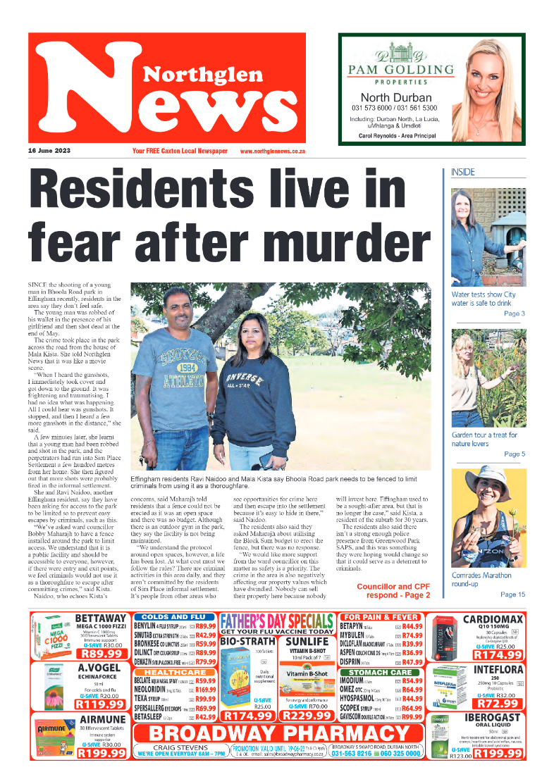 Northglen News 16 June 2023 page 1