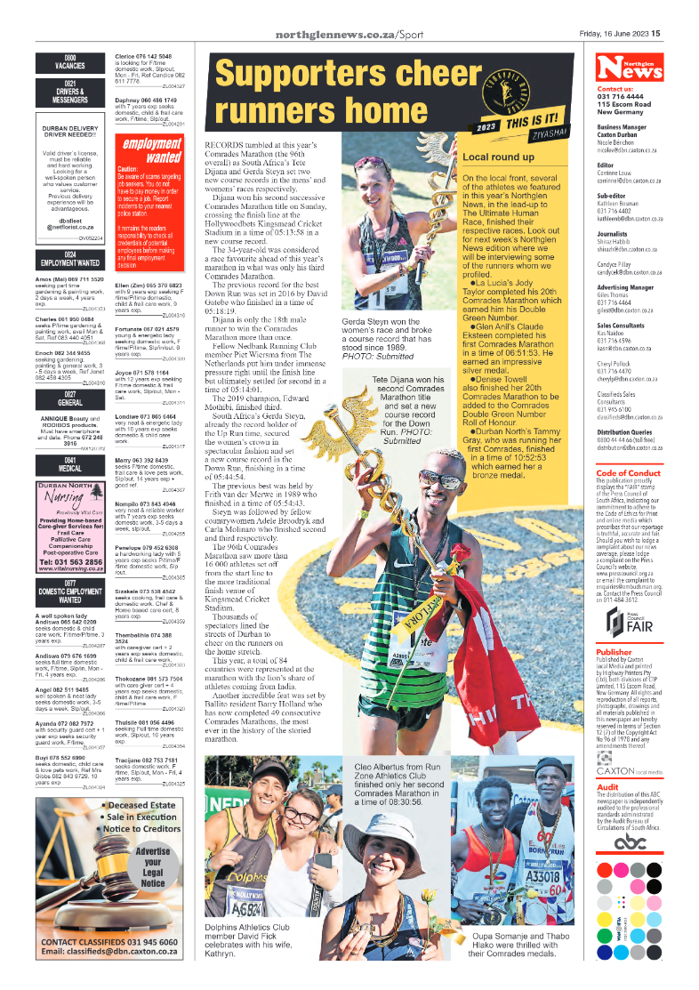 Northglen News 16 June 2023 page 15