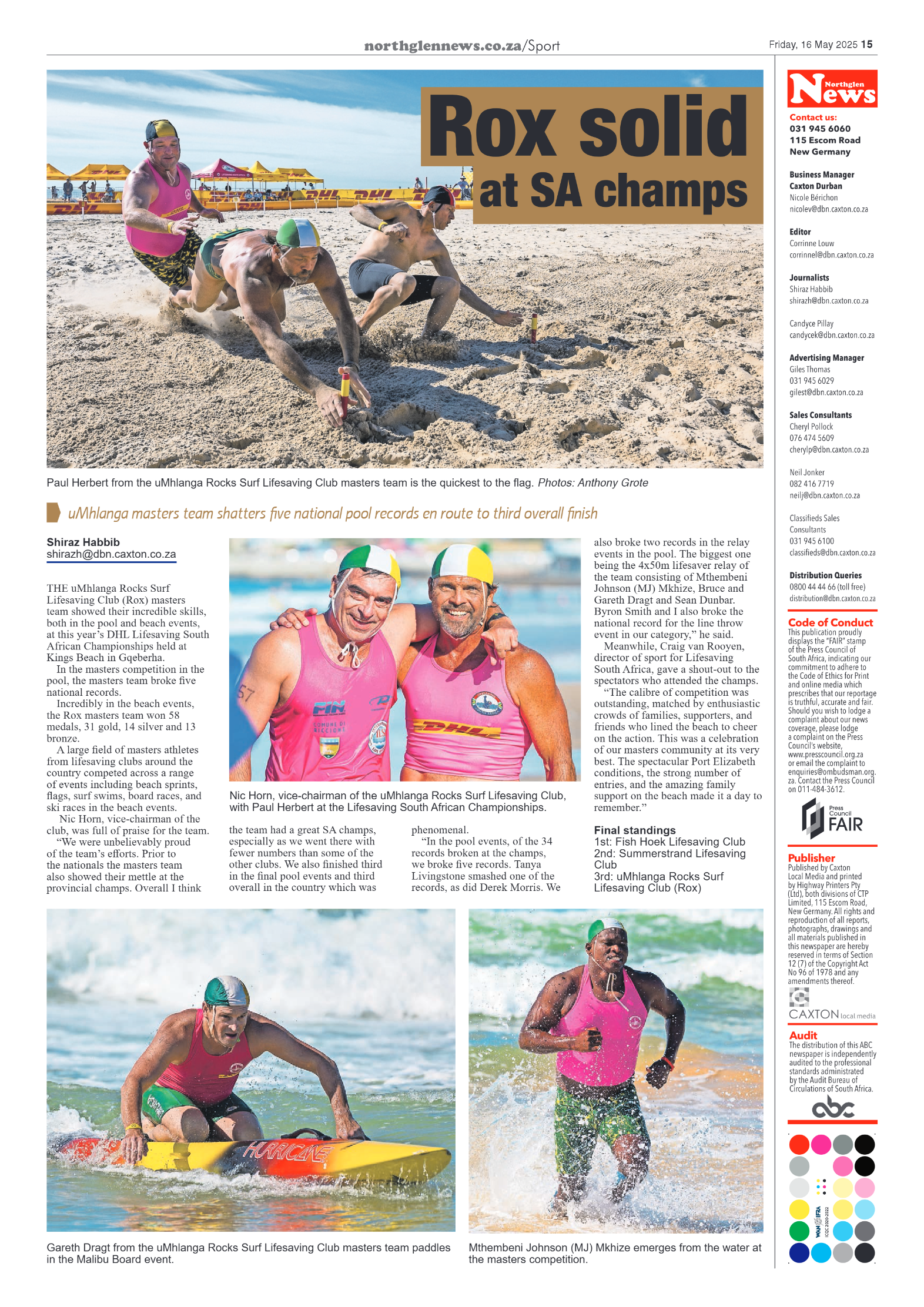 Northglen News 16 May 2025 page 15