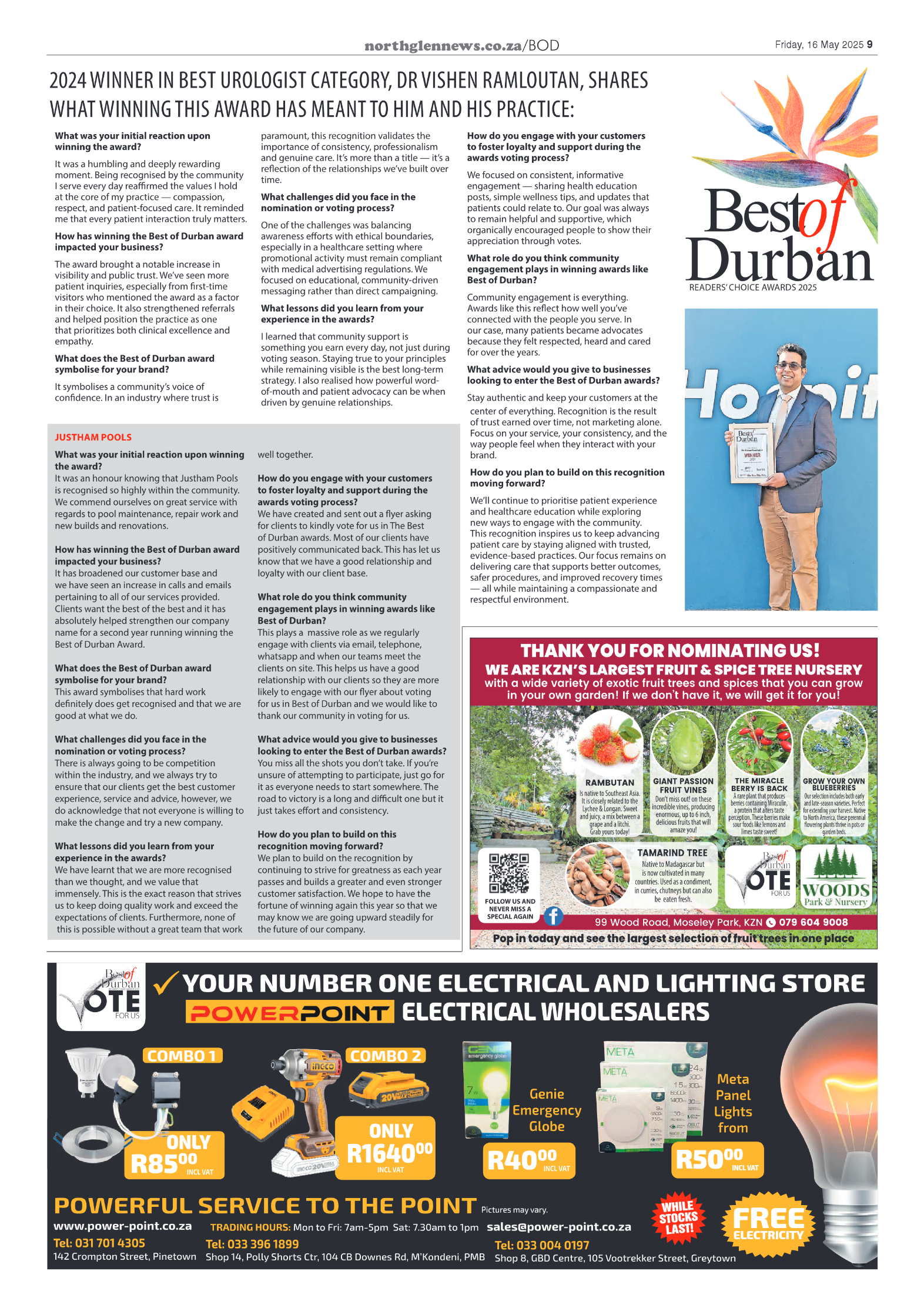Northglen News 16 May 2025 page 9