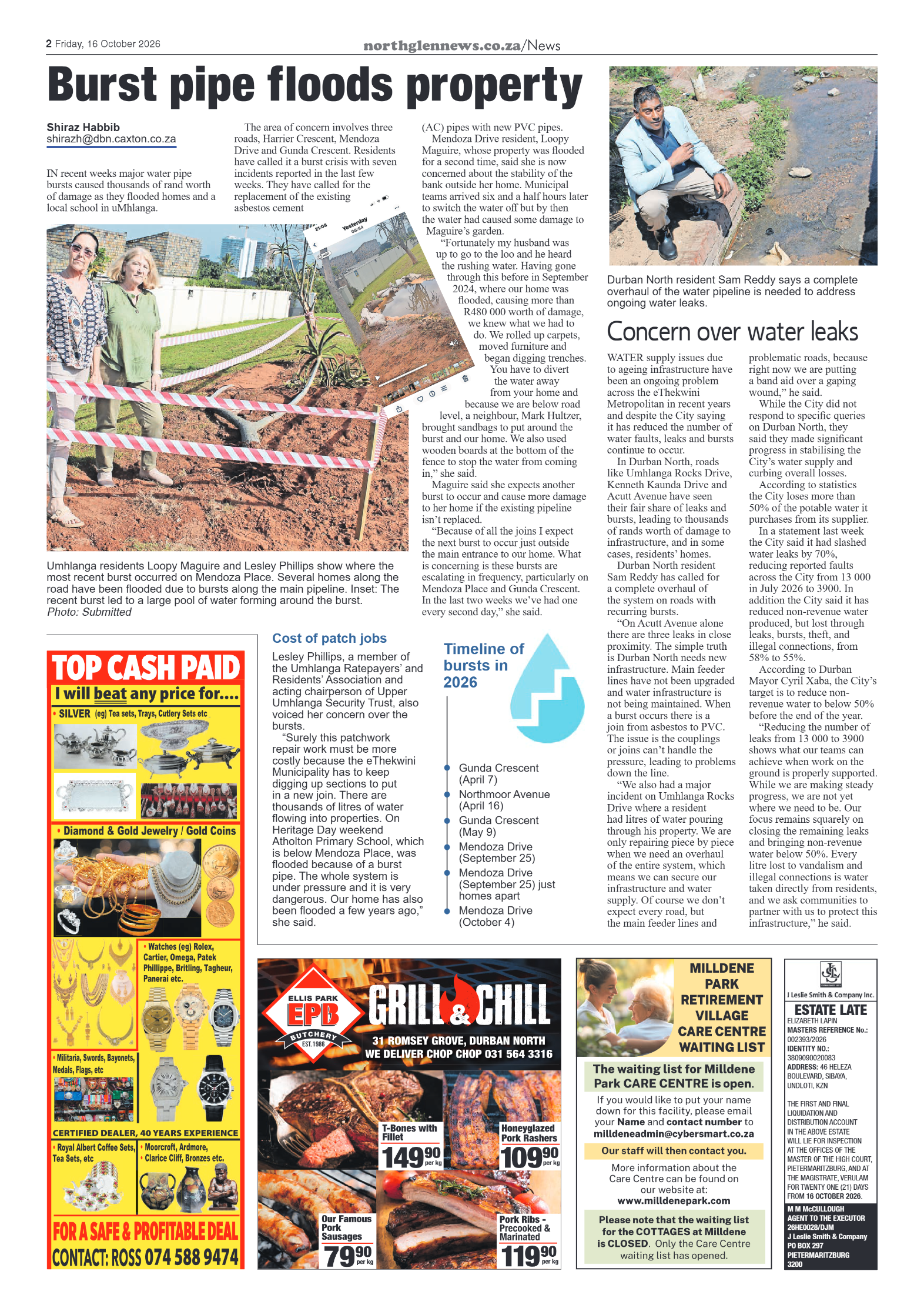 Northglen News 16 October 2026 page 2