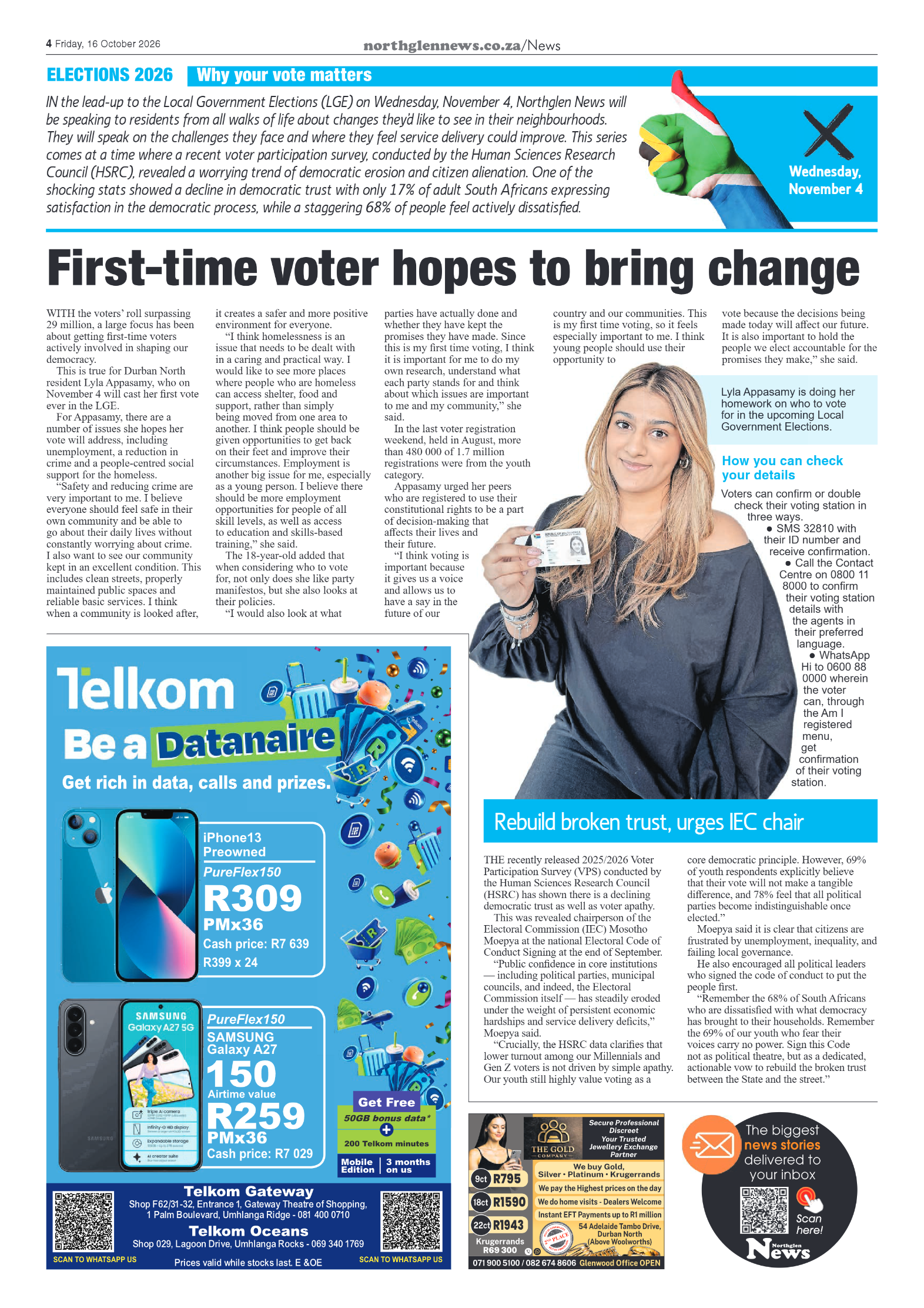 Northglen News 16 October 2026 page 4