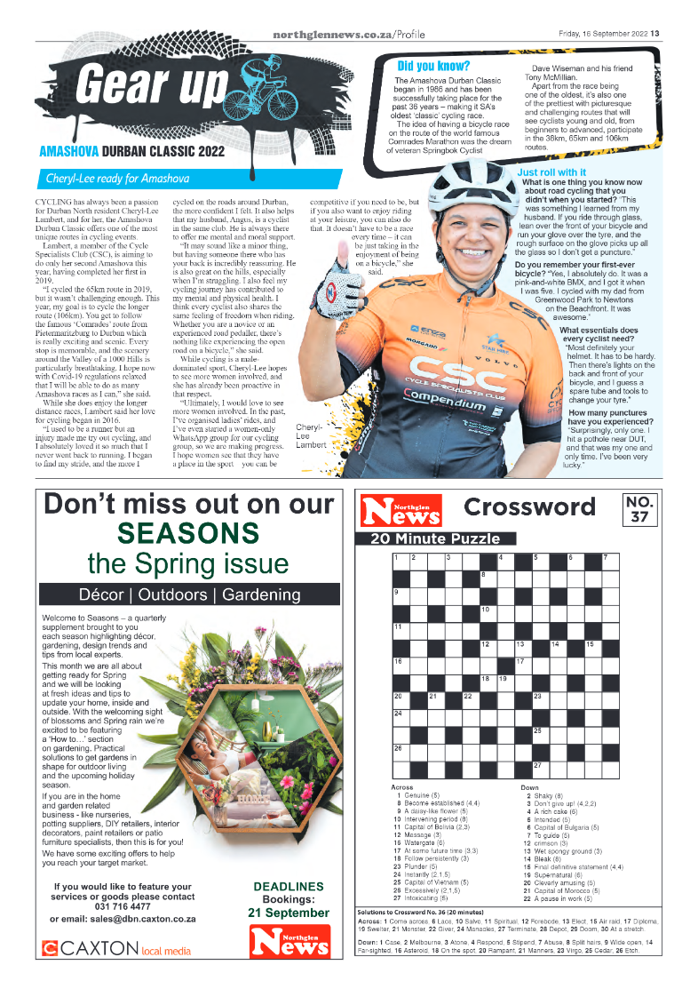 Northglen News 16 September 2022 page 13