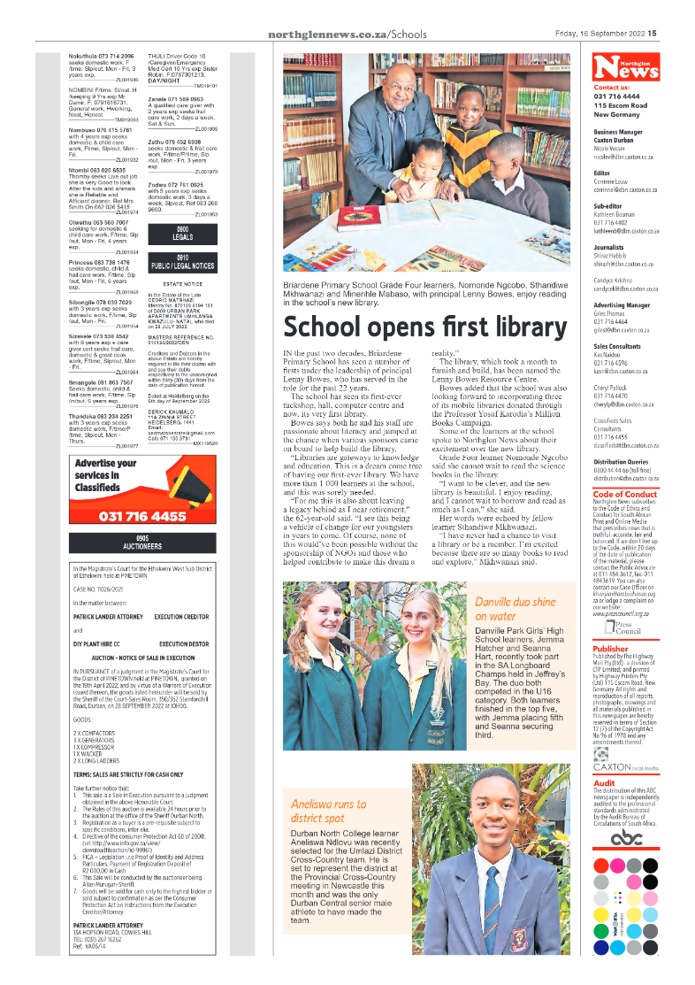 Northglen News 16 September 2022 page 15