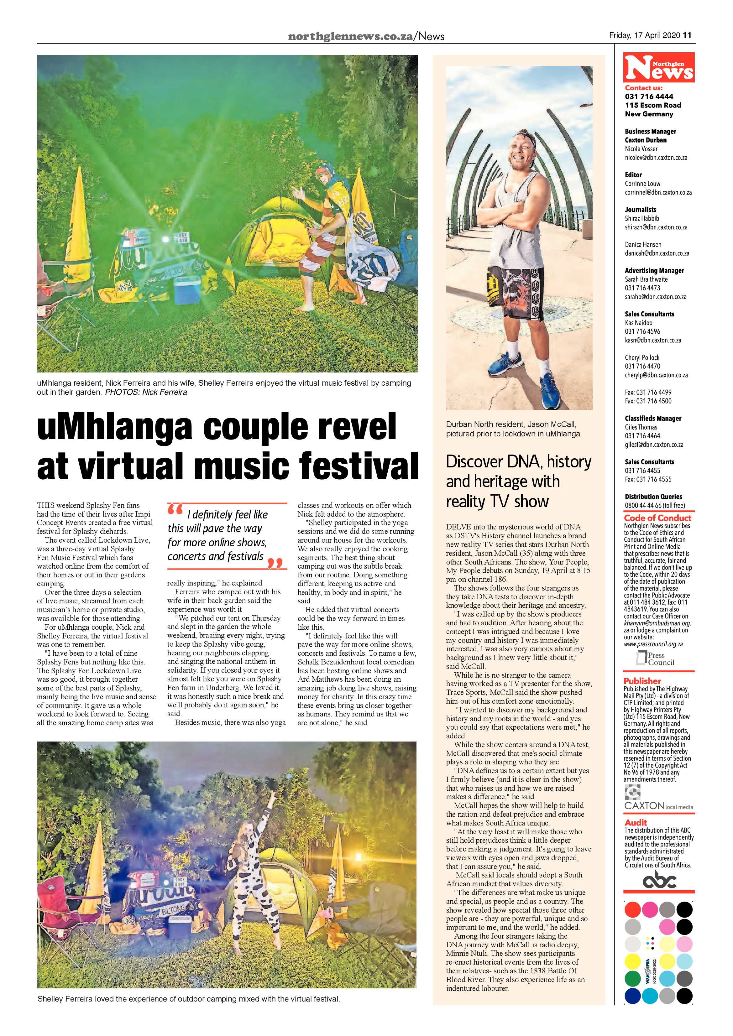 Northglen News 17 April 2020 page 11