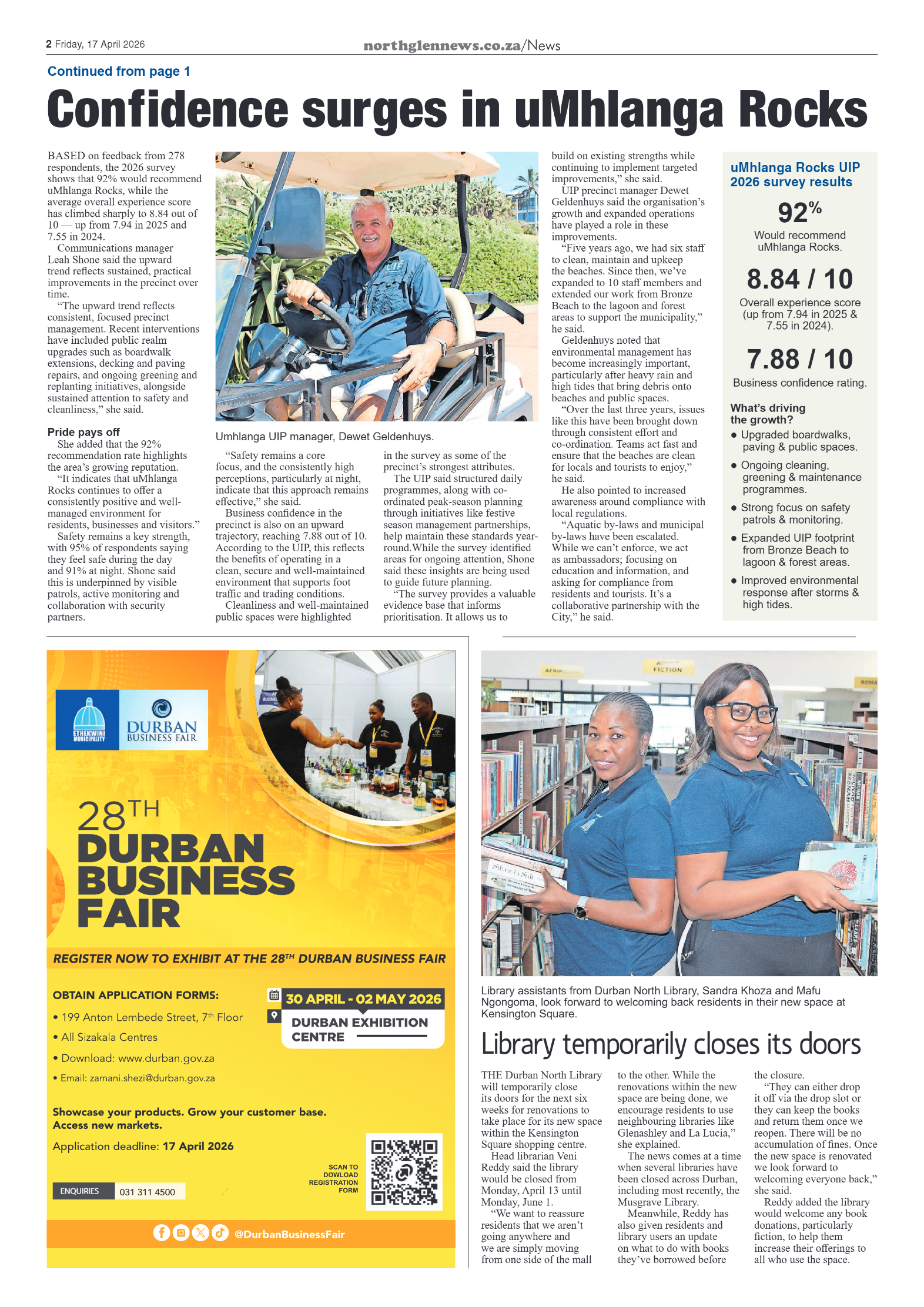 Northglen News 17 April 2026 page 2