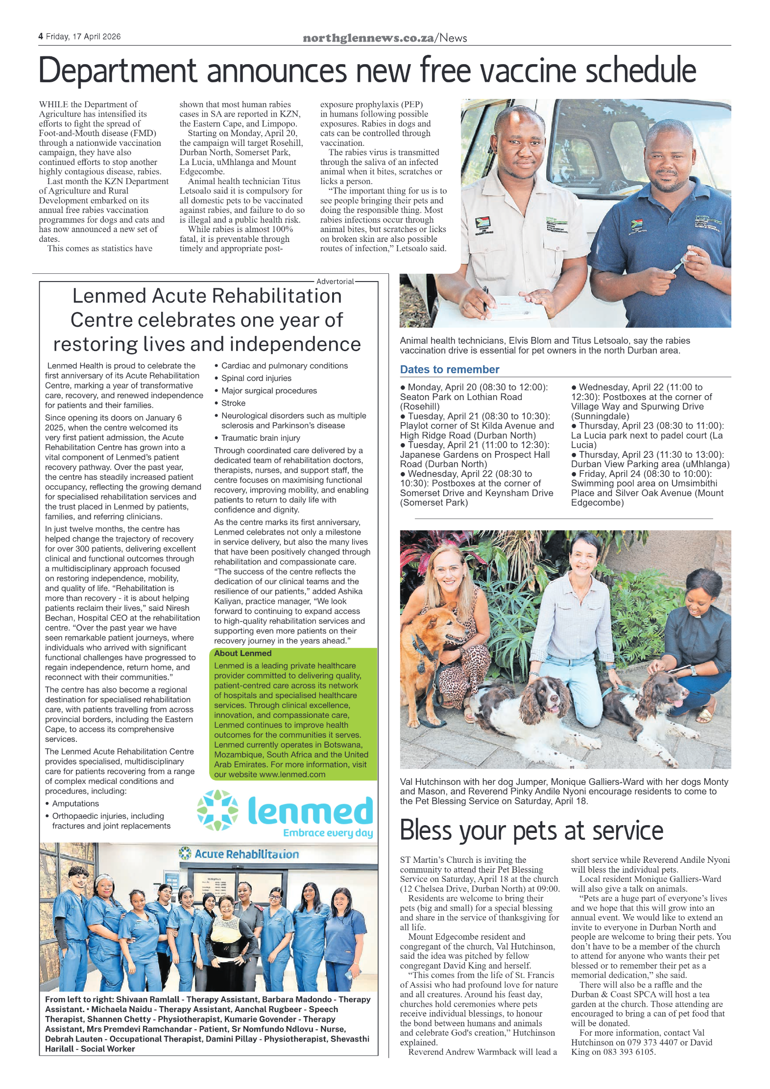 Northglen News 17 April 2026 page 4