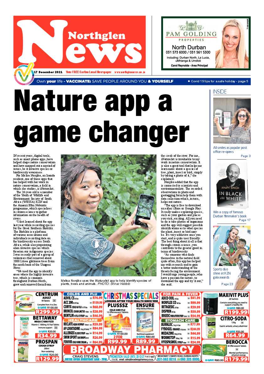 Northglen News 17 December 2021 page 1