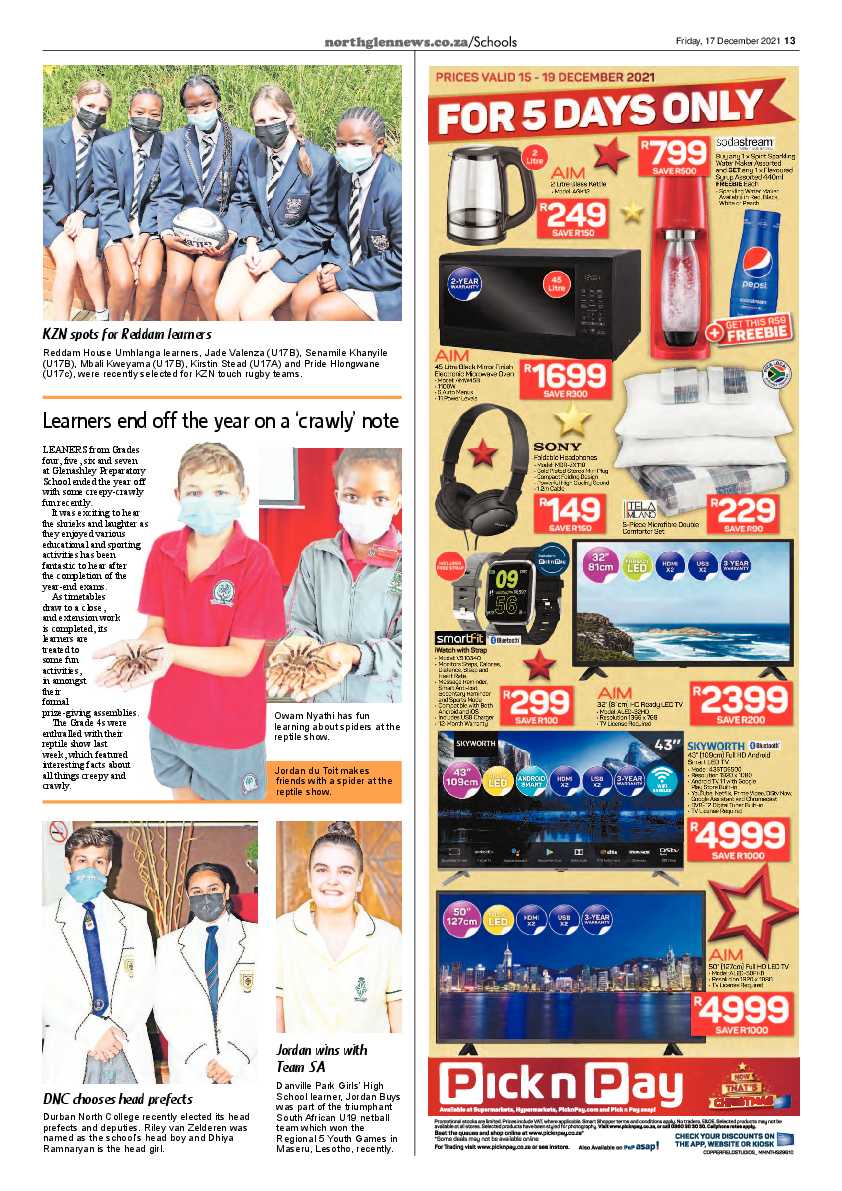 Northglen News 17 December 2021 page 13