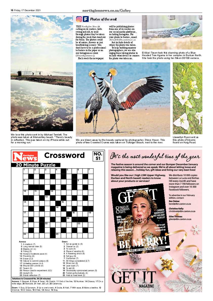 Northglen News 17 December 2021 page 16