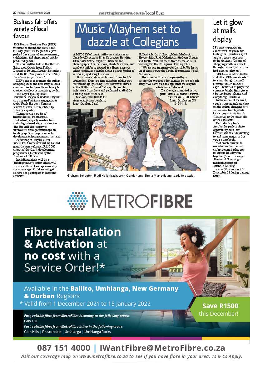 Northglen News 17 December 2021 page 20