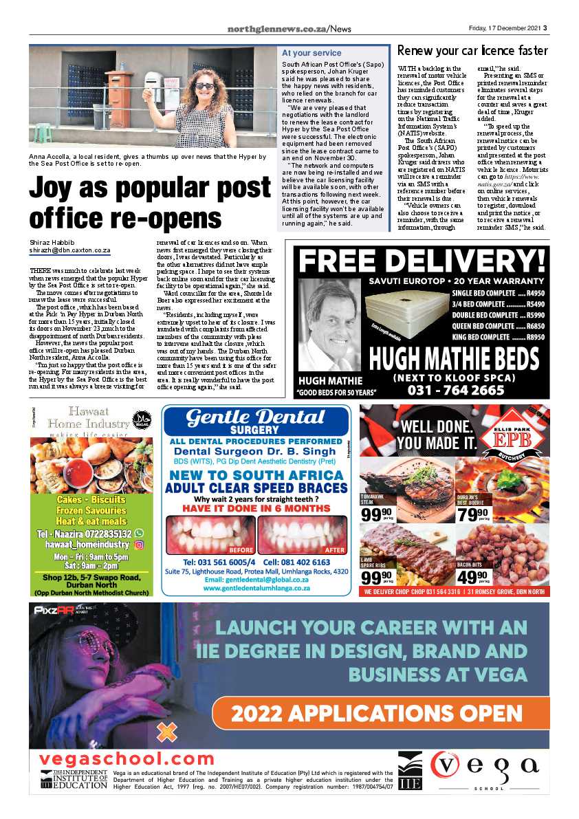 Northglen News 17 December 2021 page 3