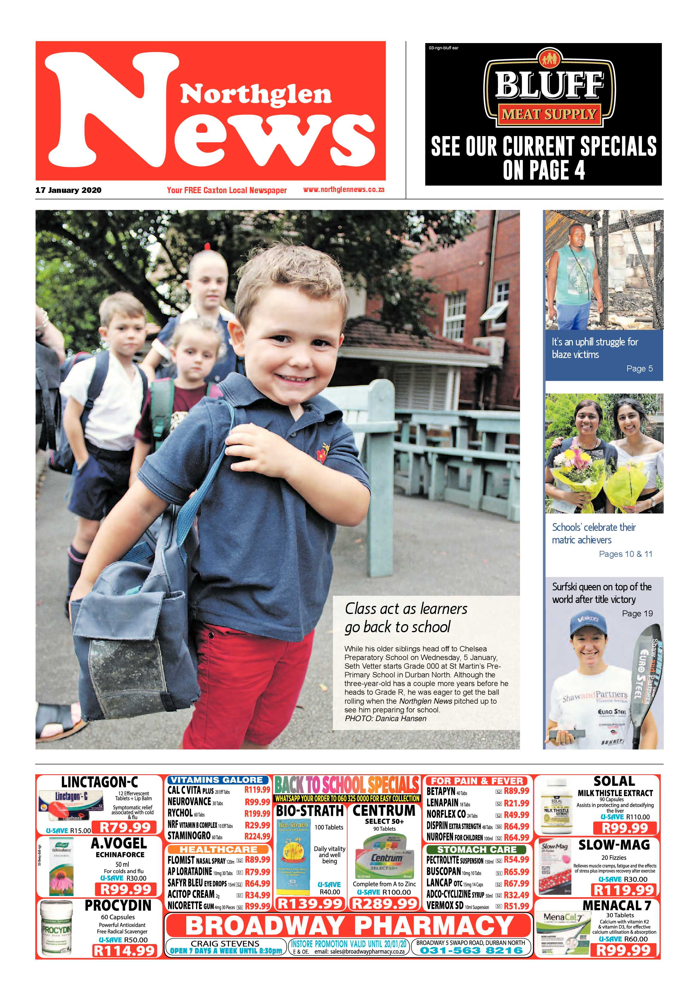 Northglen News 17 January 2020 page 1
