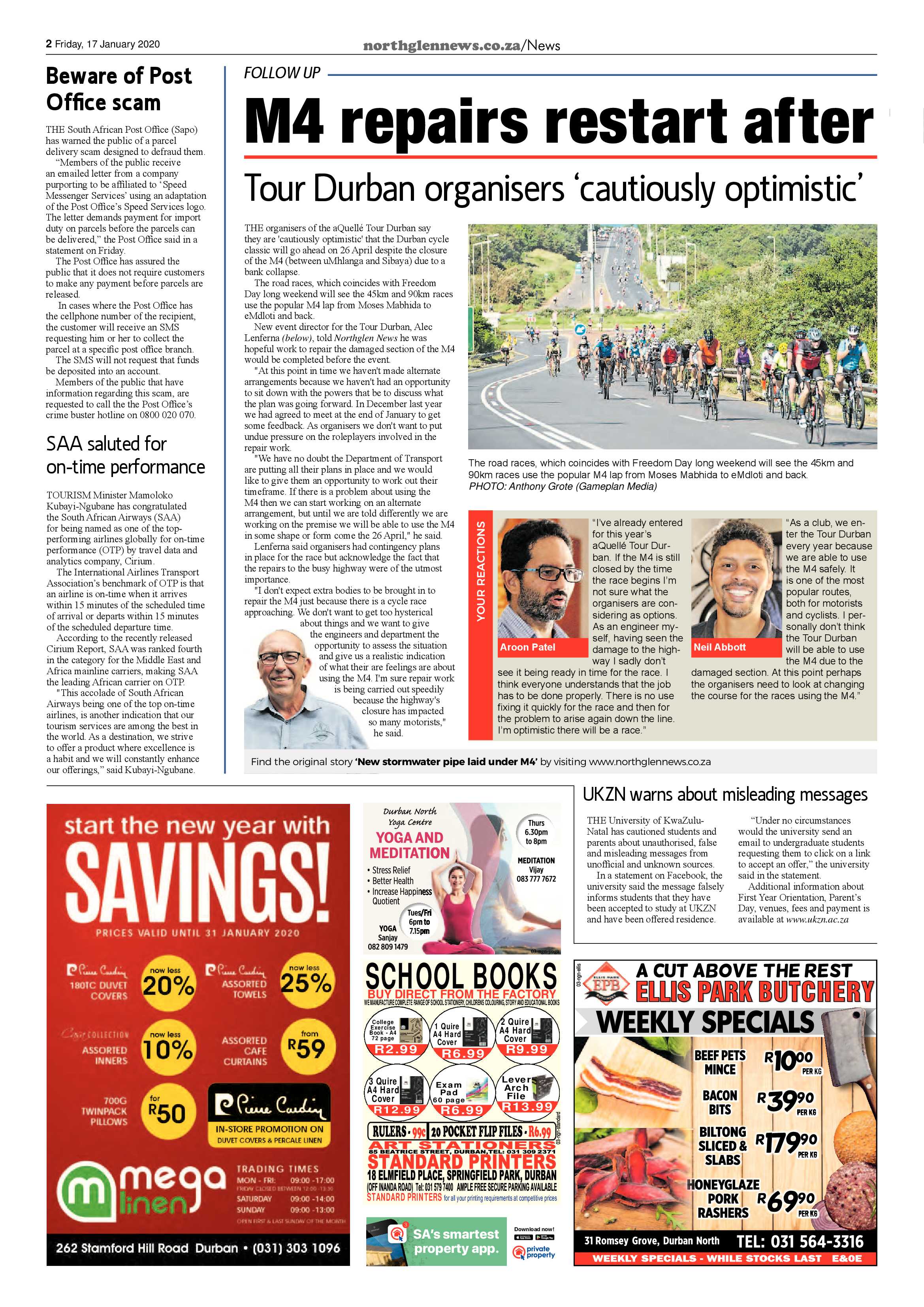 Northglen News 17 January 2020 page 2