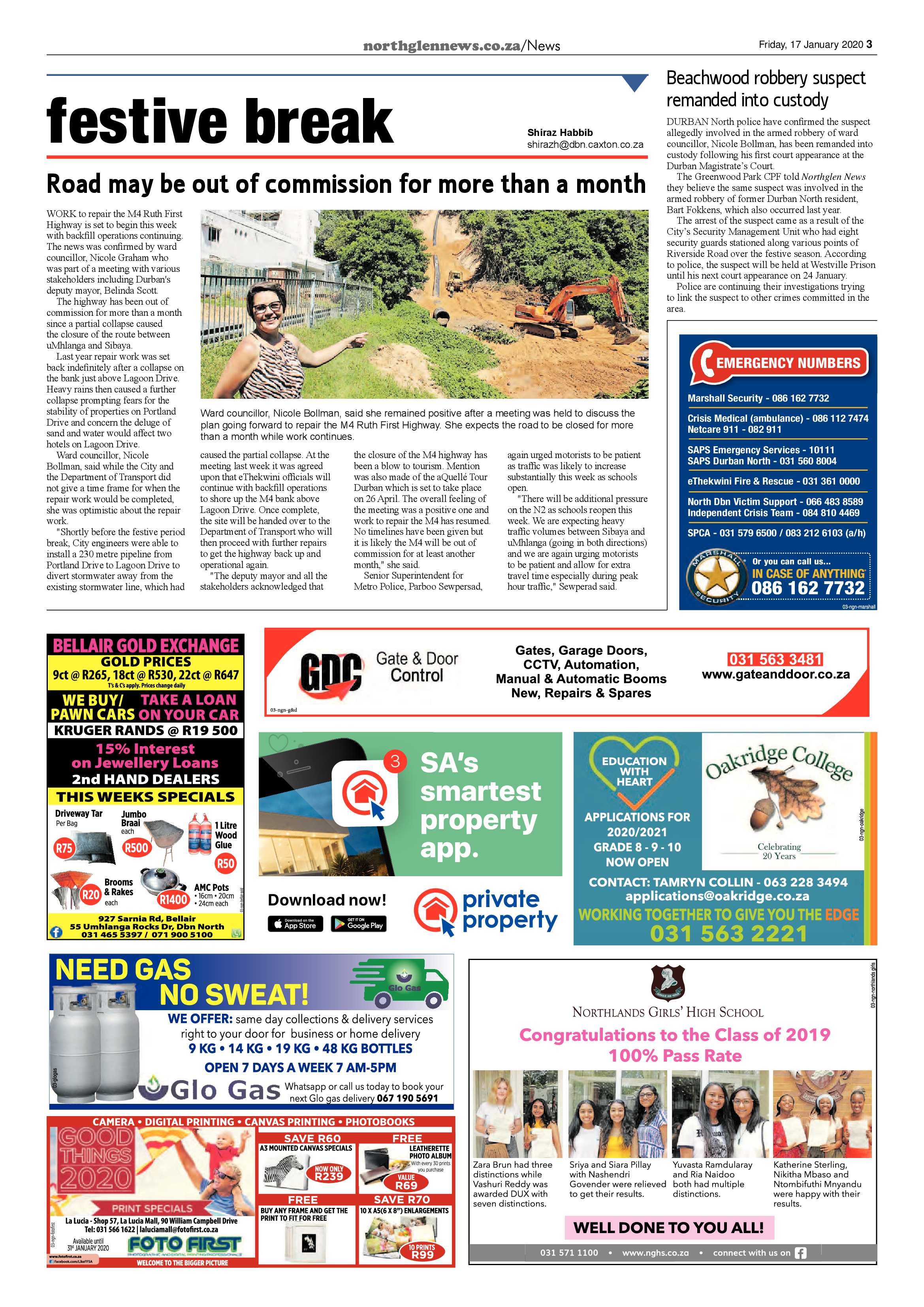 Northglen News 17 January 2020 page 3