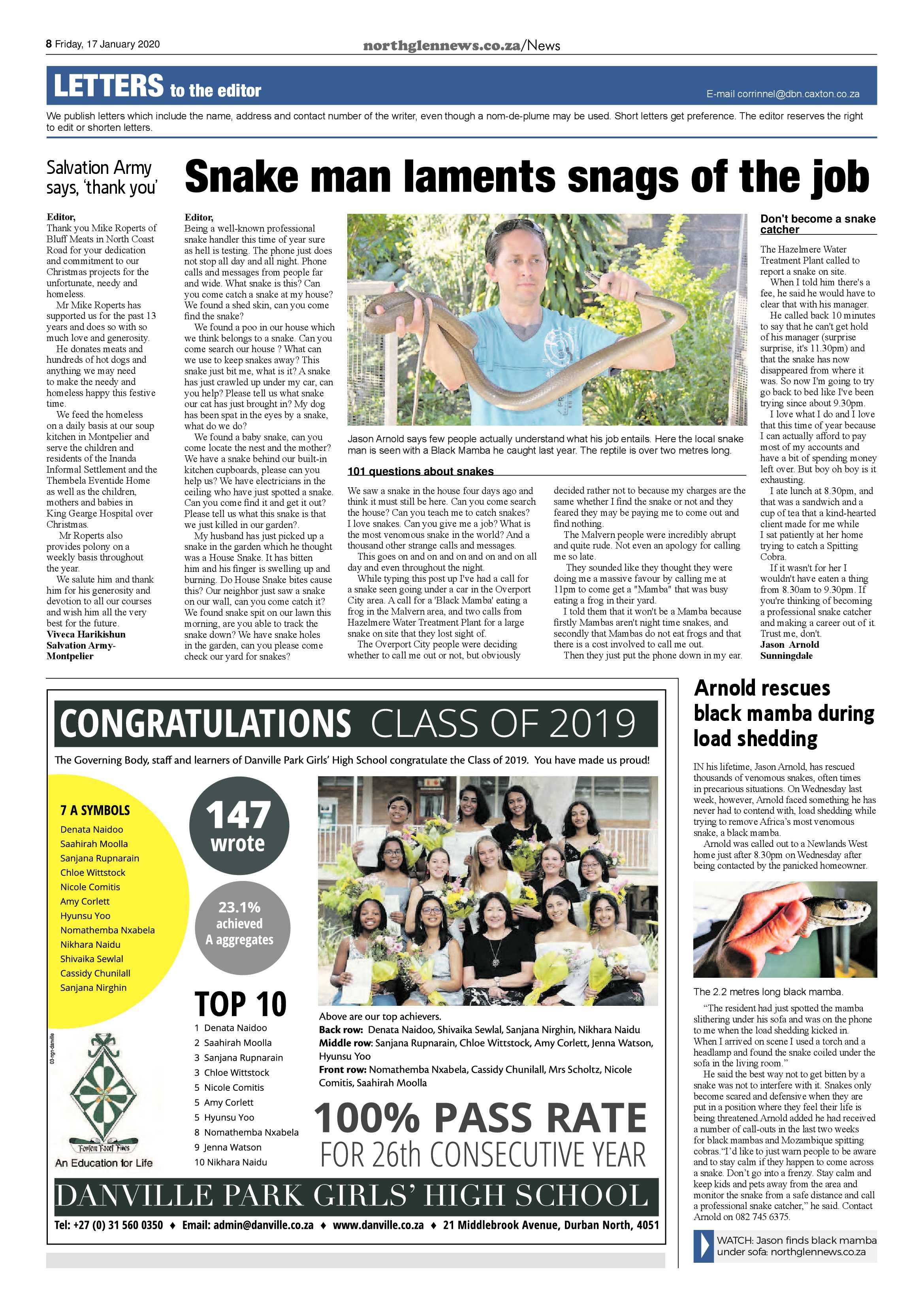 Northglen News 17 January 2020 page 8
