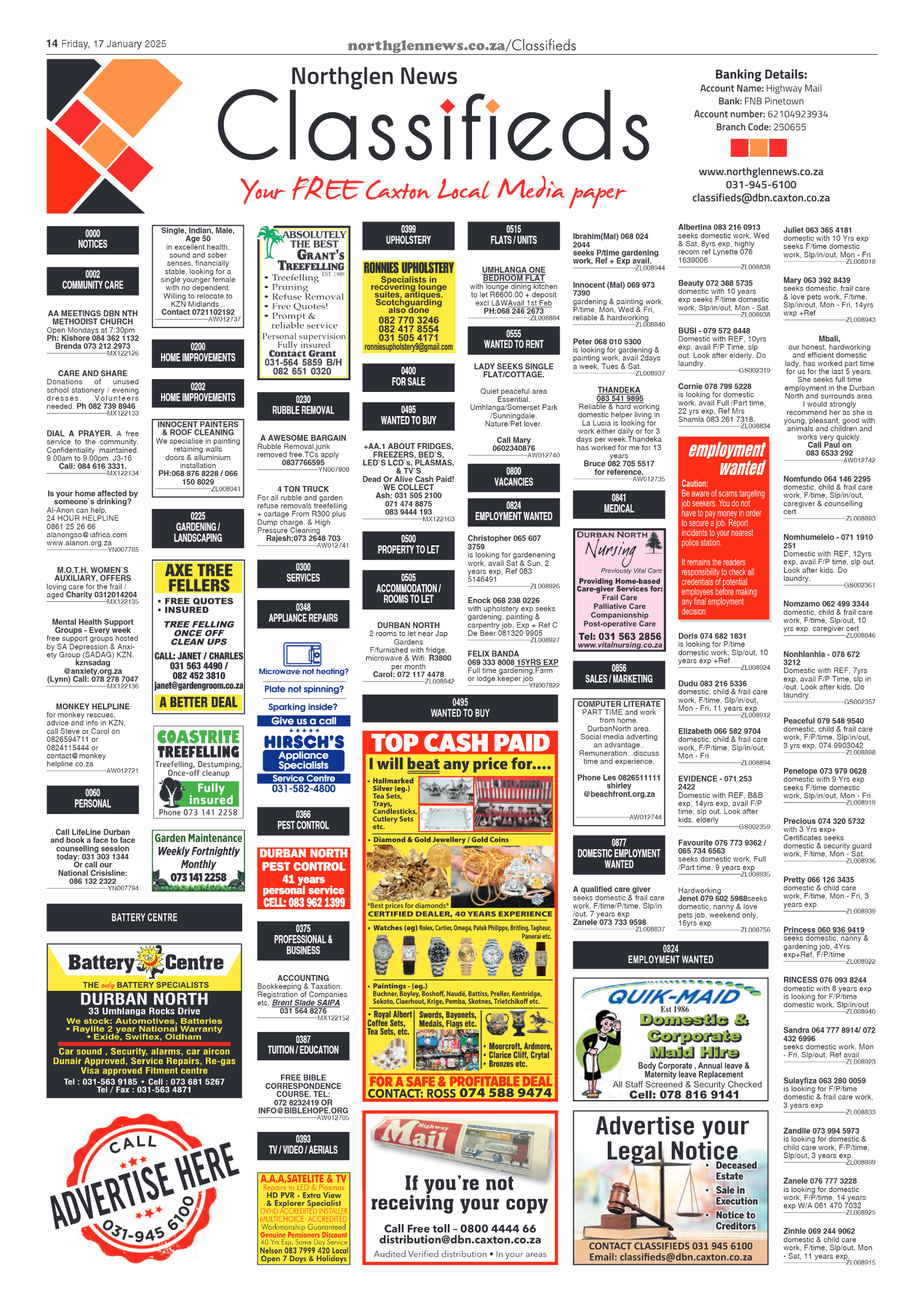 Northglen News 17 January 2025 page 14
