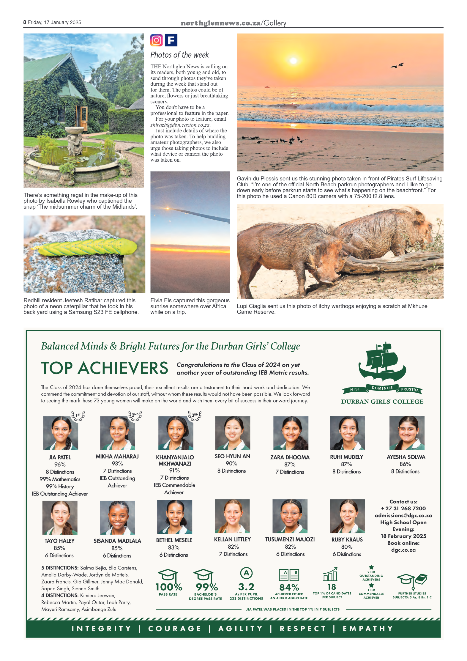 Northglen News 17 January 2025 page 8