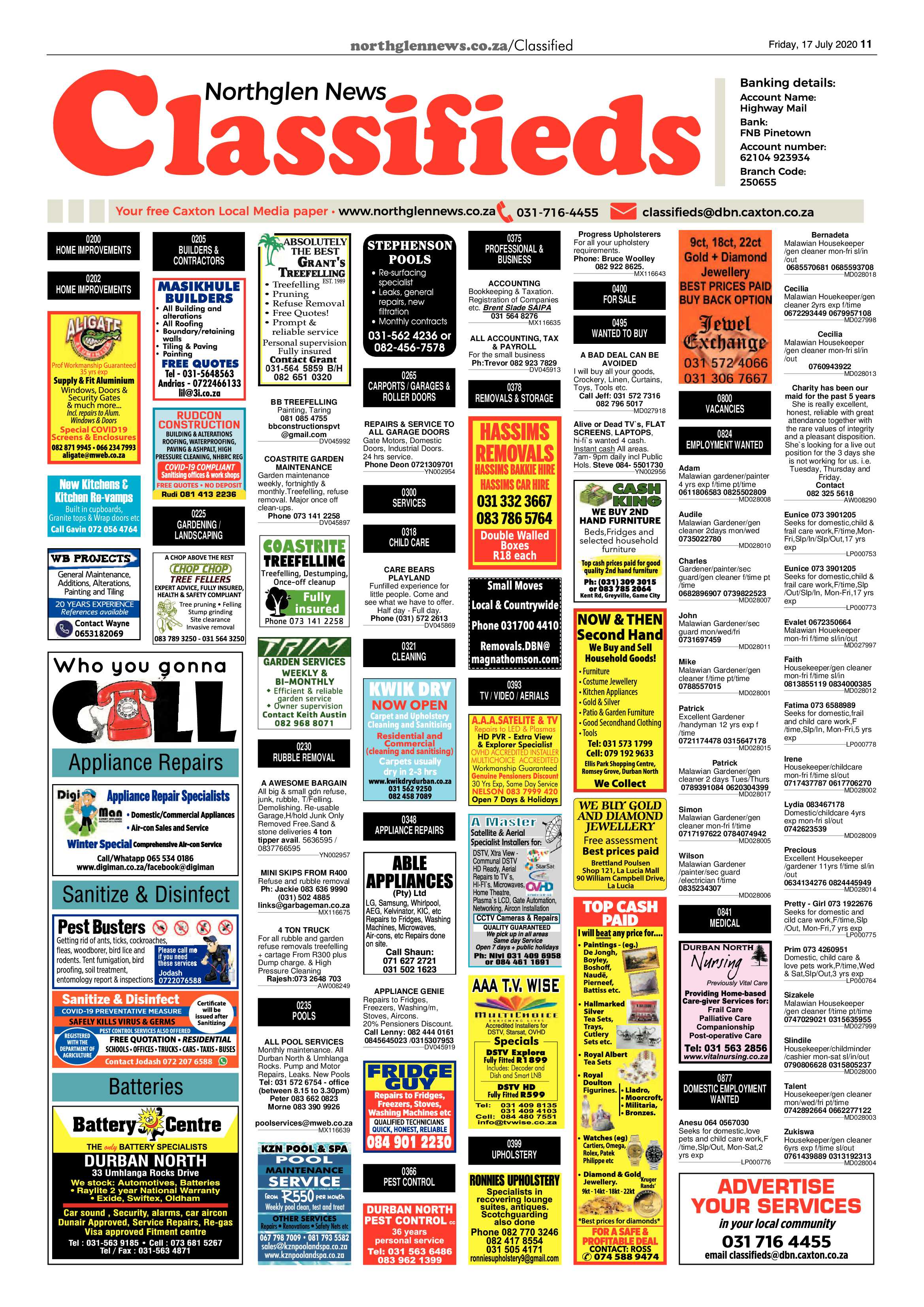 Northglen News 17 July 2020 page 11