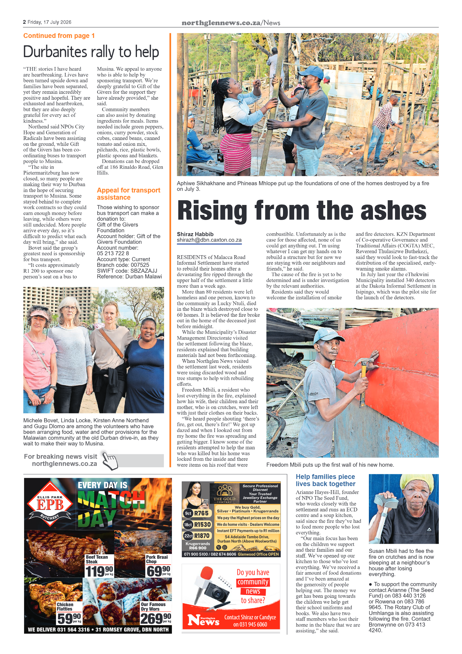 Northglen News 17 July 2026 page 2
