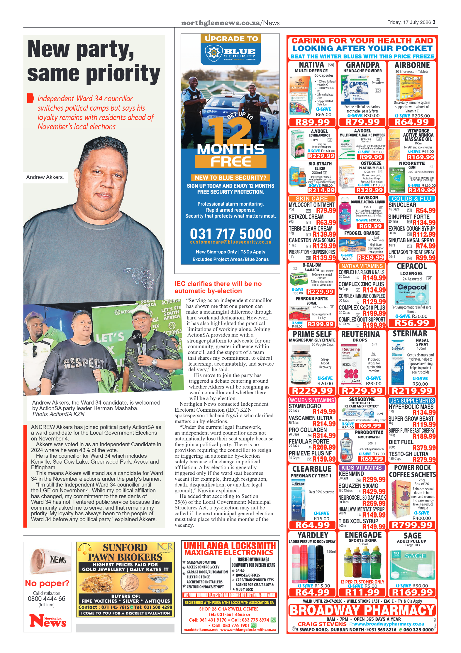 Northglen News 17 July 2026 page 3