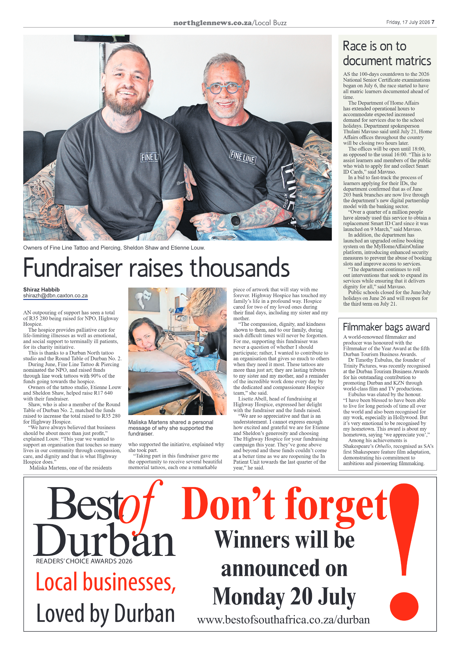 Northglen News 17 July 2026 page 7