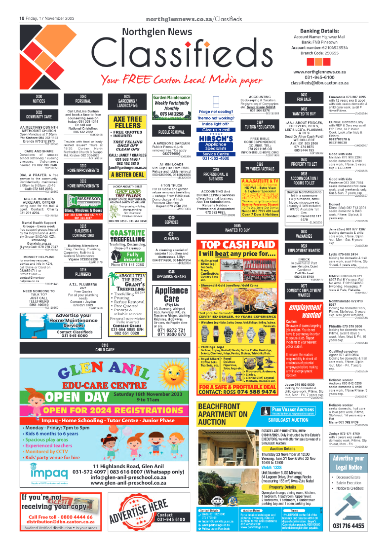 Northglen News 17 November 2023 page 18