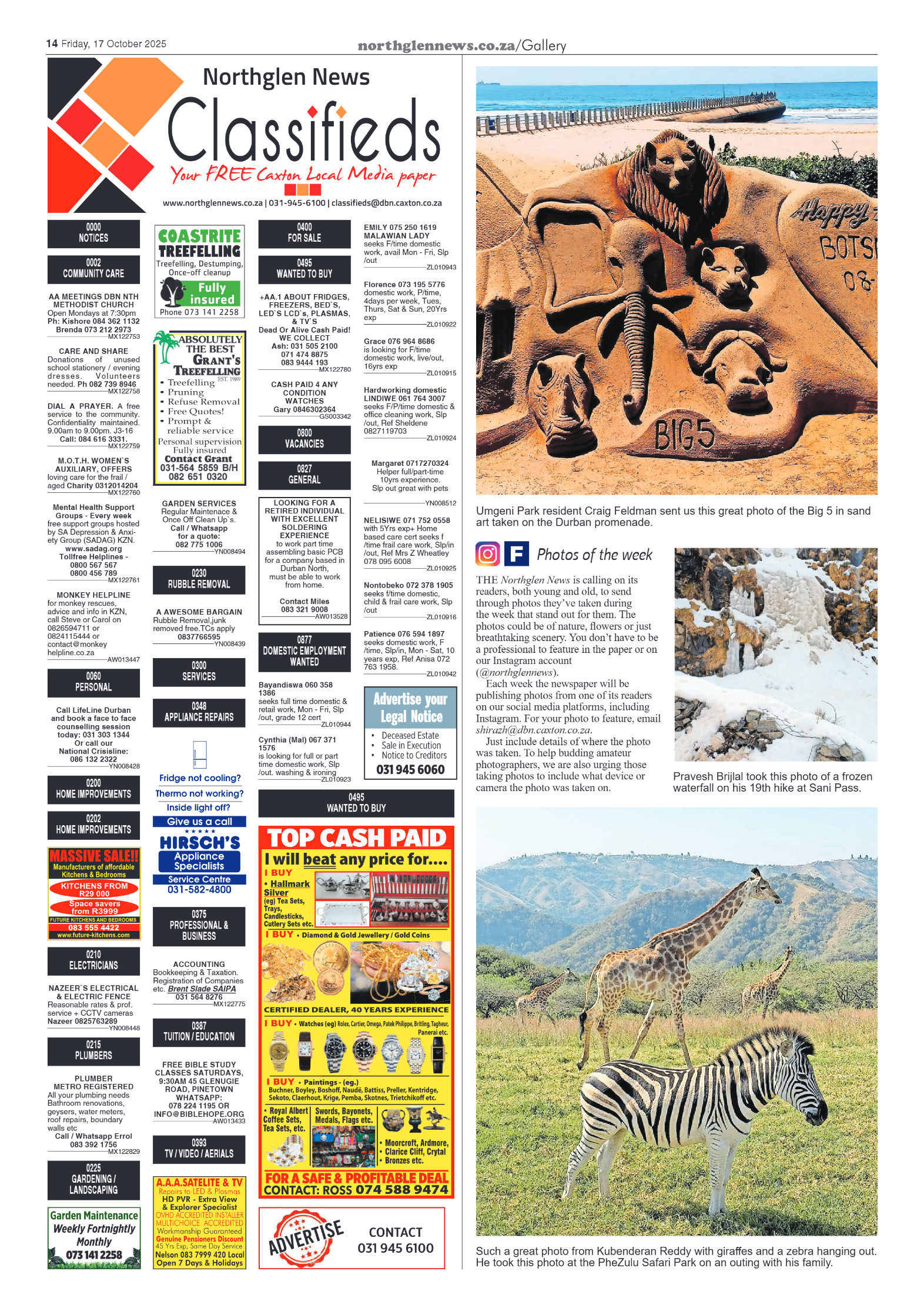 Northglen News 17 October 2025 page 14