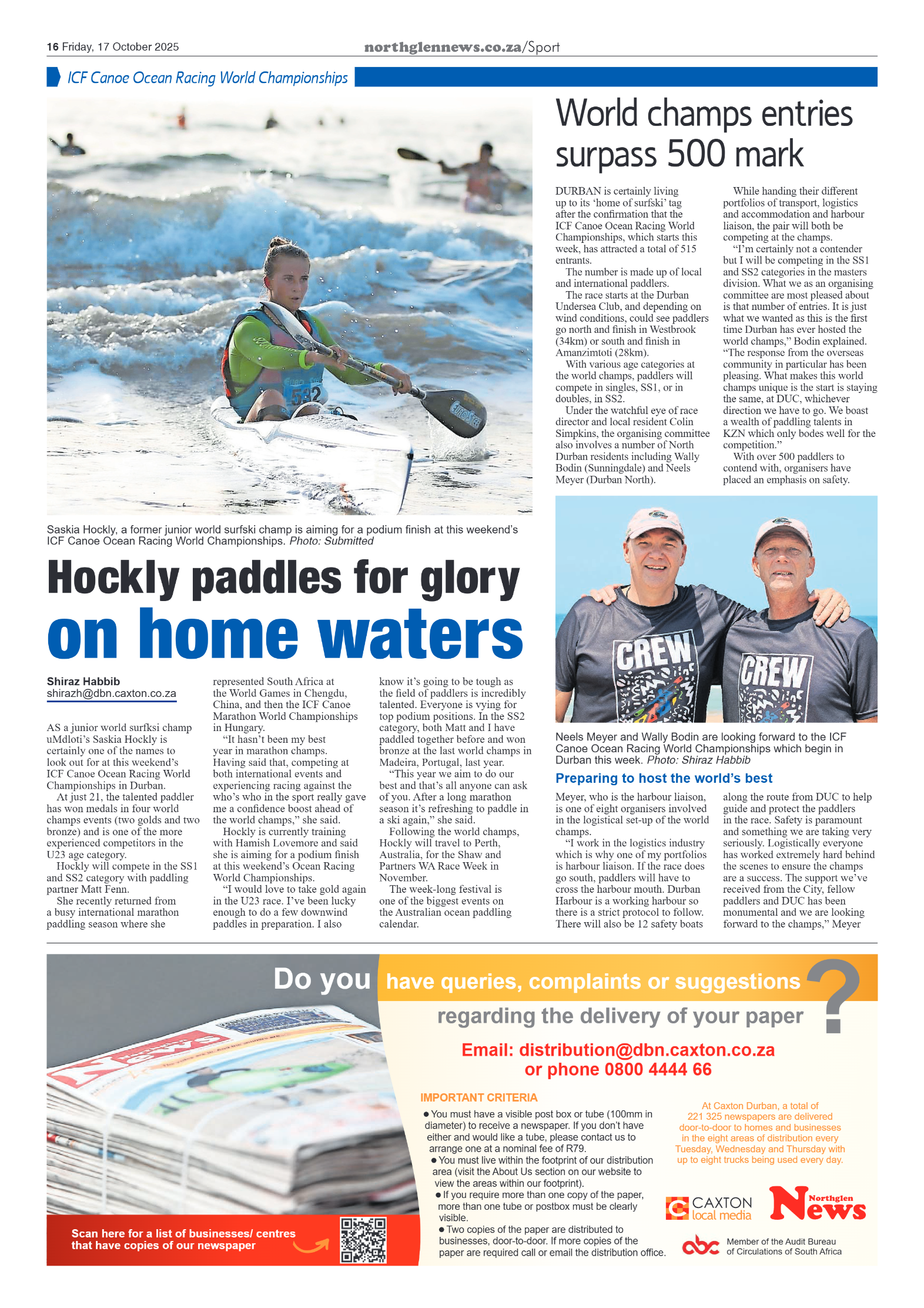 Northglen News 17 October 2025 page 16