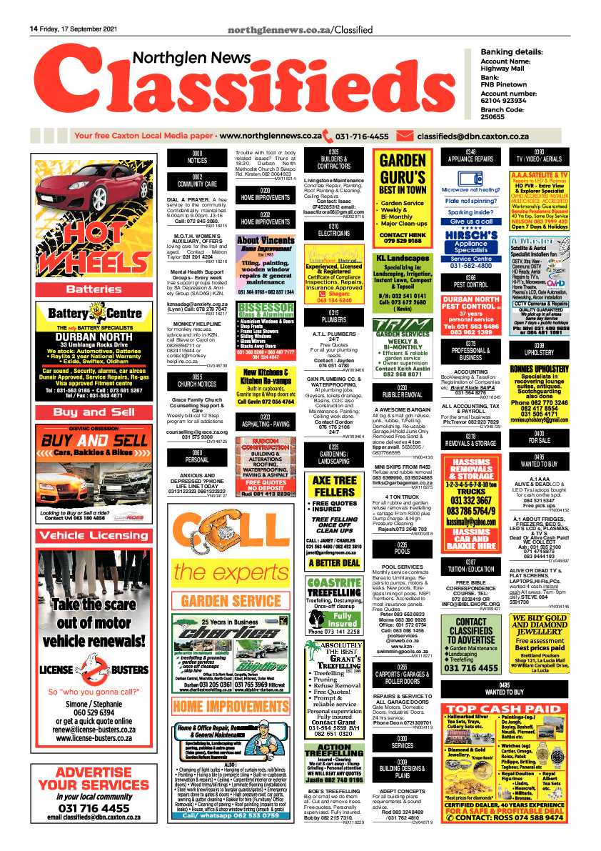 Northglen News 17 September 2021 page 14