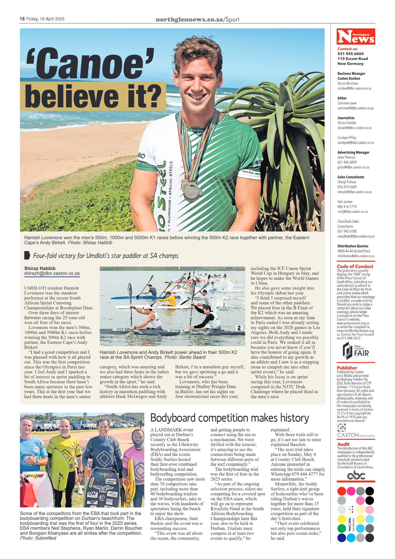 Northglen News 18 April 2025 page 15