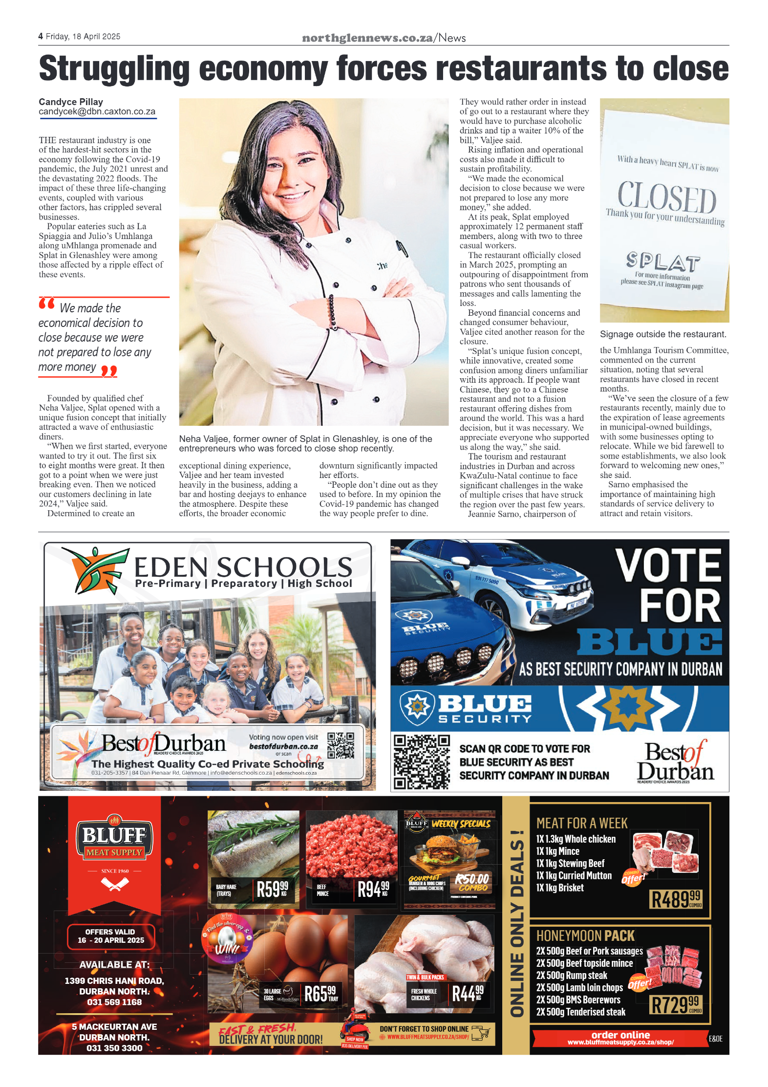 Northglen News 18 April 2025 page 4