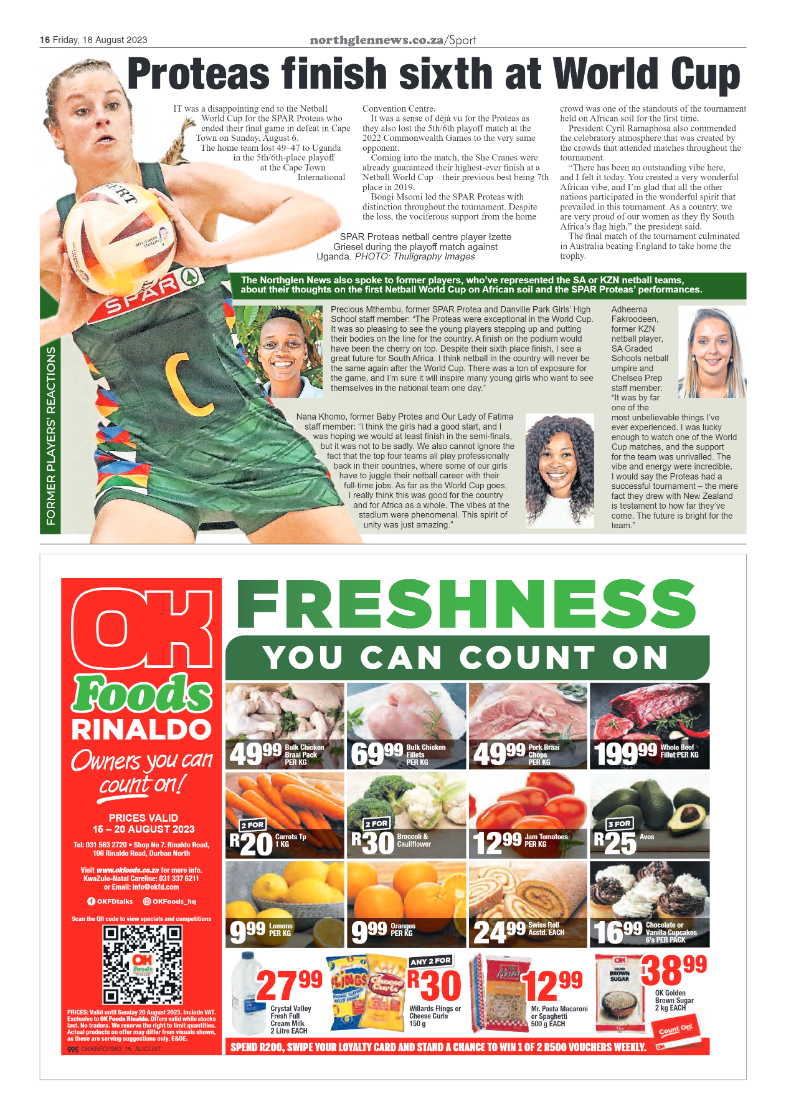 Northglen News 18 August 2023 page 16