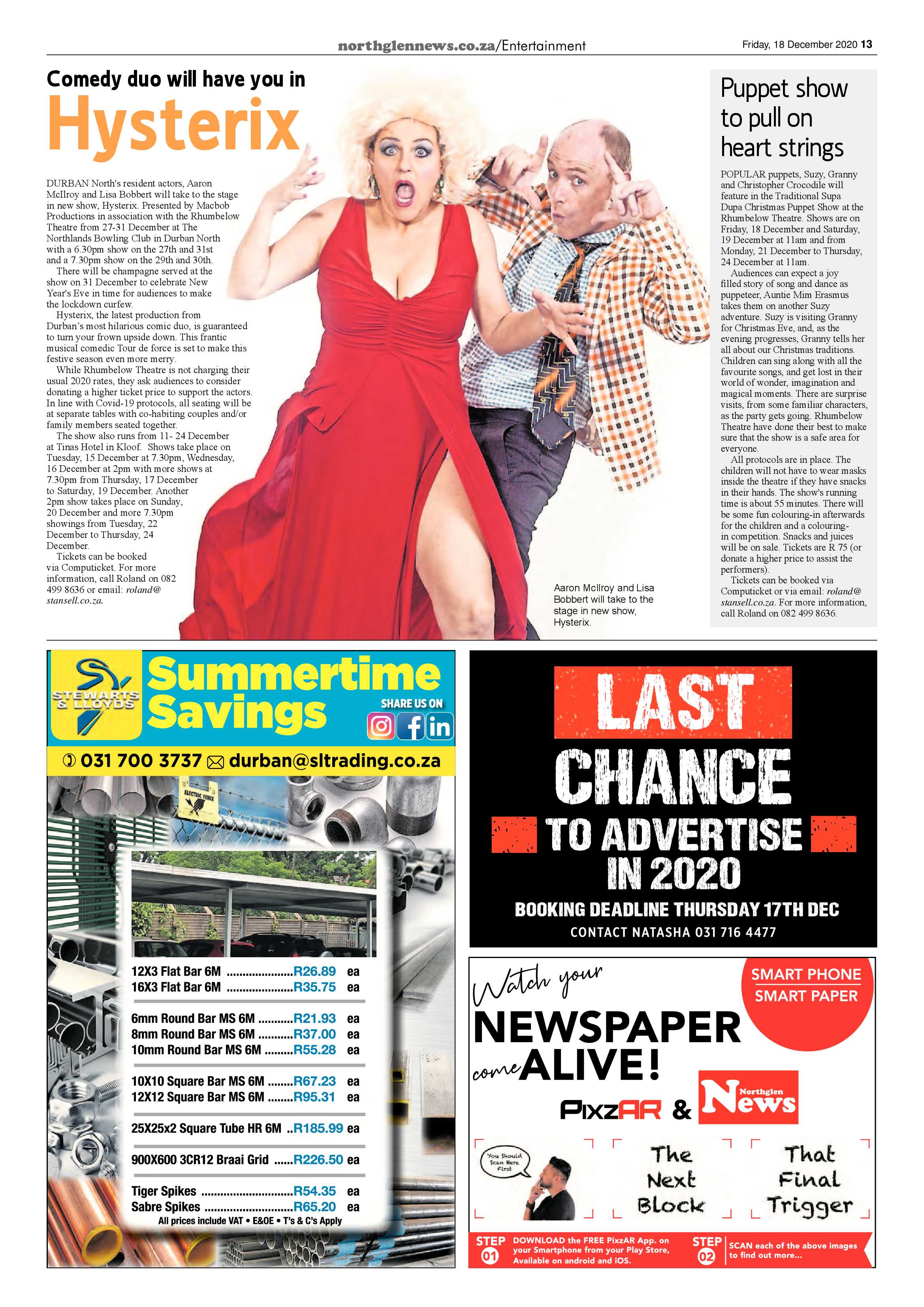 Northglen News 18 December 2020 page 13