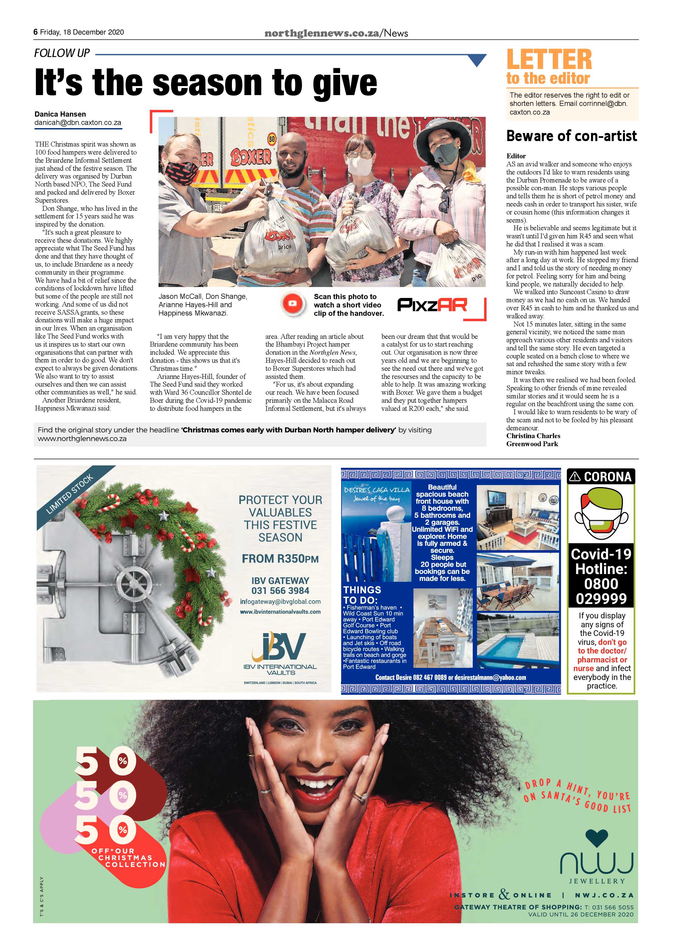 Northglen News 18 December 2020 page 6