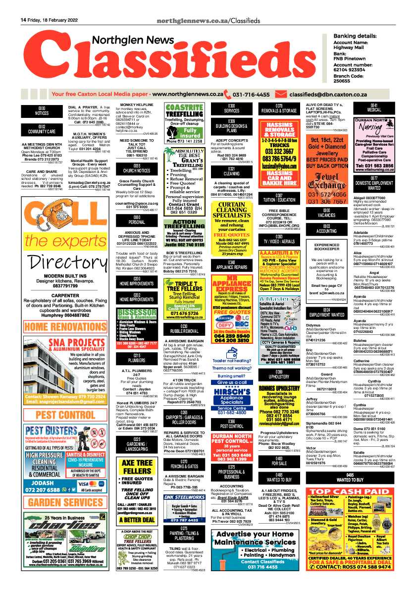 Northglen News 18 February 2022 page 14