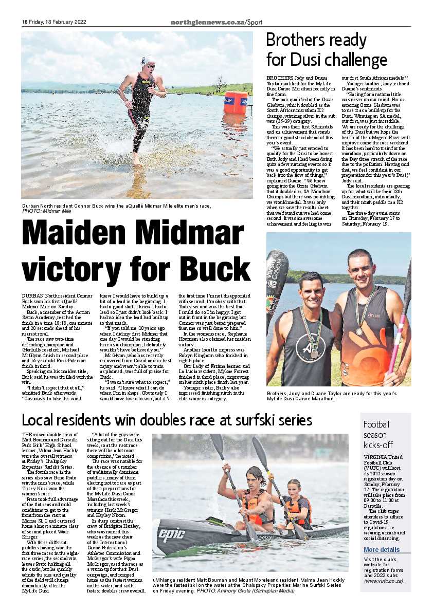 Northglen News 18 February 2022 page 16