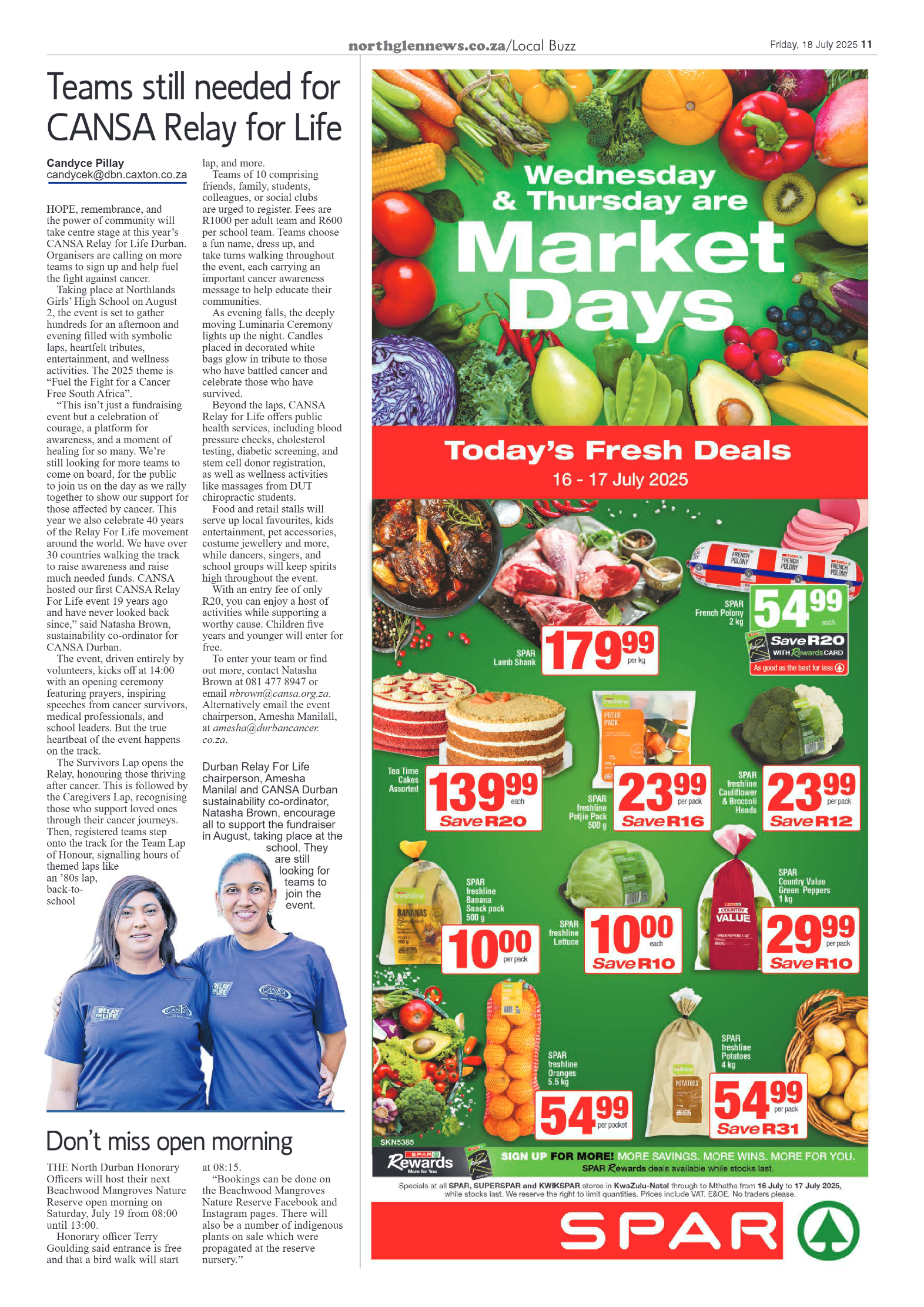 Northglen News 18 July 2025 page 11