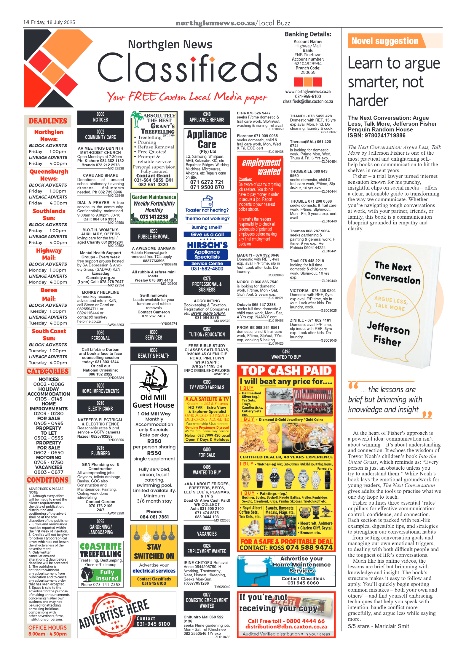 Northglen News 18 July 2025 page 14