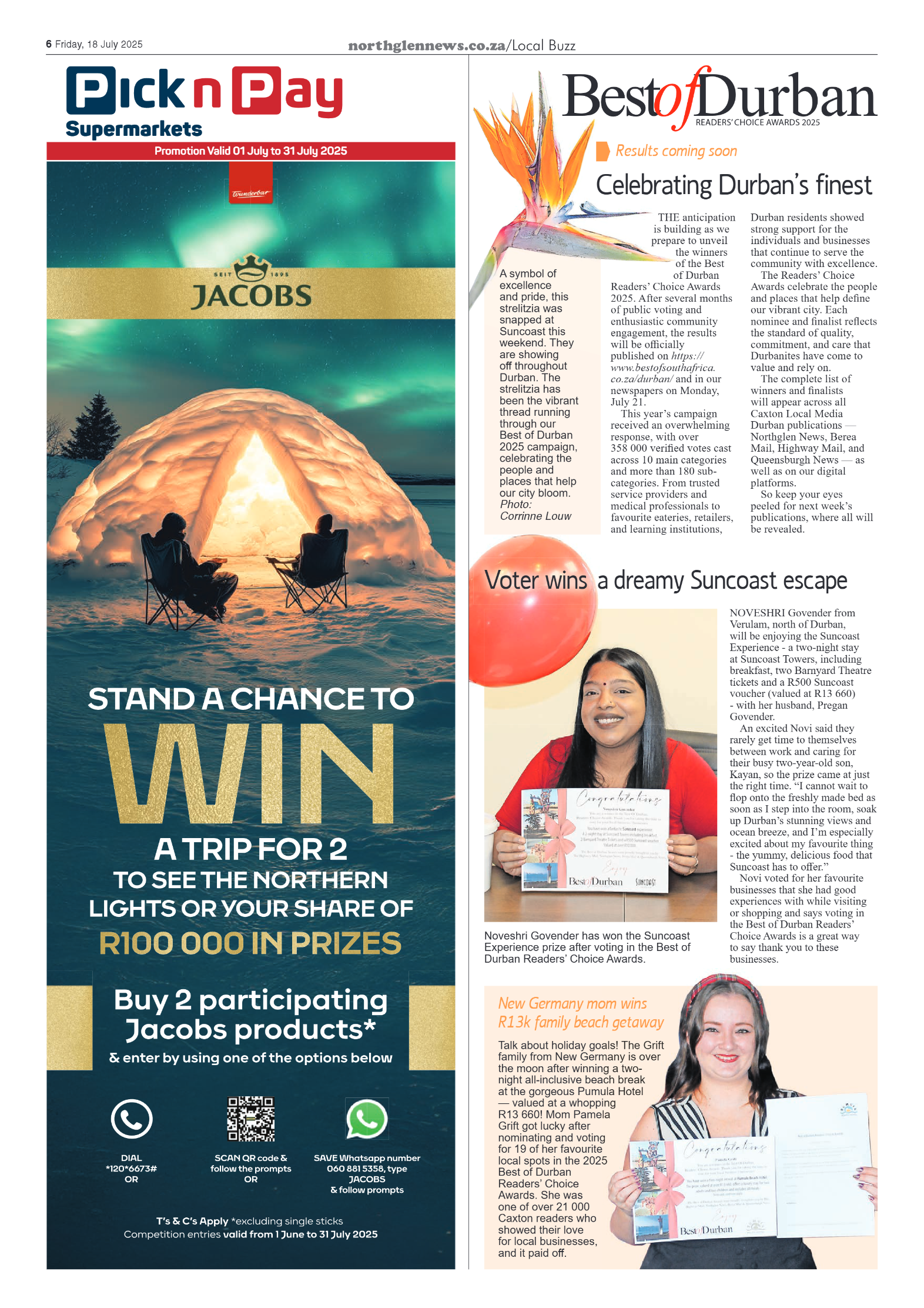 Northglen News 18 July 2025 page 6