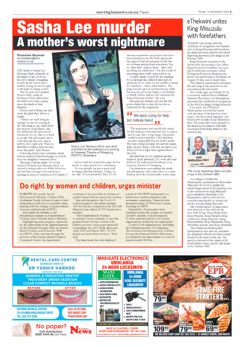 Northglen News 18 November 2022 page 3