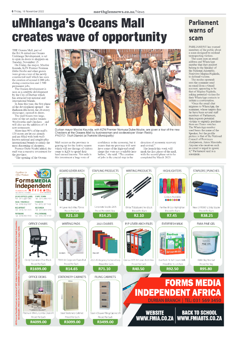 Northglen News 18 November 2022 page 6